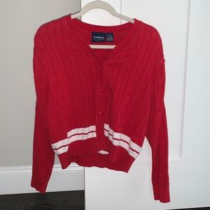 Liz Claiborne red Cardigan